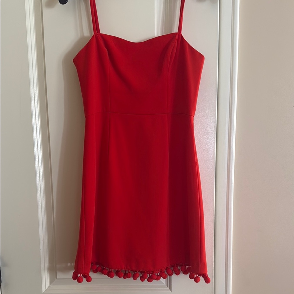 French Connection Red Spaghetti Strap Sundress